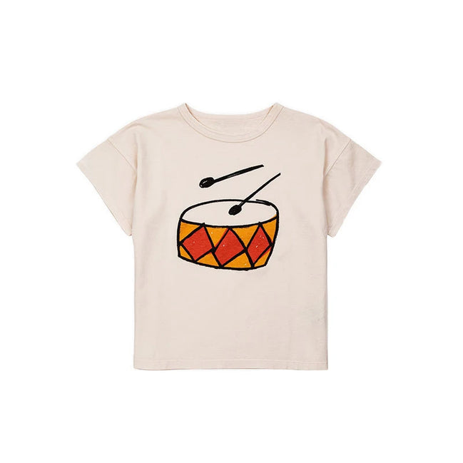 2025 Kid Clothes New Spring Sumemer Korean Baby Boys Girls Cotton Cartoon Short Sleeve T Shirts Children's Outerwear Clothings