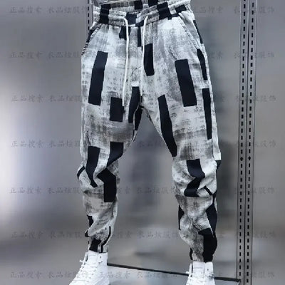 Men’s Trousers, Baggy Pants for Sports, Casual Korean Style Clothing