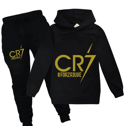 Kid's Clothes Hoodie +Pants Suit 2pcs Set Boy Tracksuit 3-12 Years Spring Autumn Sweatshirt Set Football CR7 Children Sportsuit