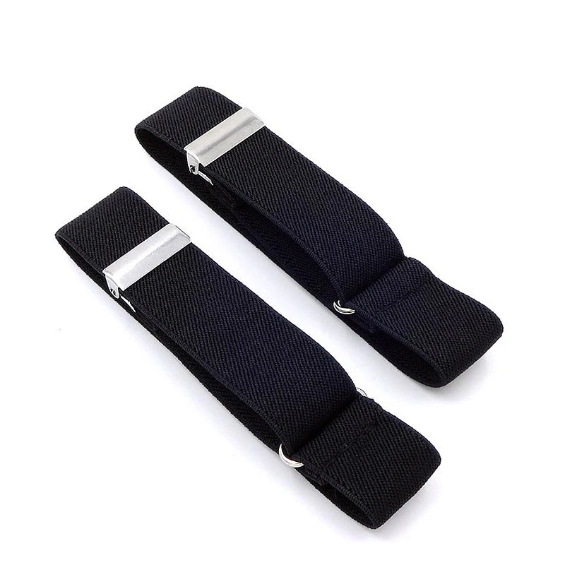 1 Pair Adjustable Elastic Armband, Shirt Sleeve Holder, Fashion Arm Cuffs, Unisex Bands for Party or Wedding Accessories