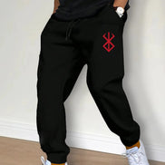 Men’s Casual Drawstring Joggers, Workout Running Gym Pants, Fitness Sports Streetwear Trousers