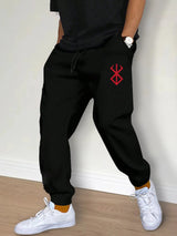 Men’s Casual Pants, Fashion Drawstring Joggers, Workout Running Gym Fitness Sports Trousers, Streetwear Style