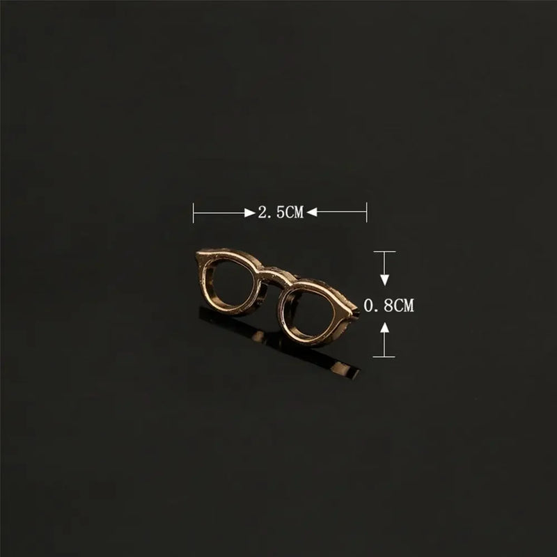 Clothing Accessories, Sunglasses-Shaped Jewelry, Suit Accessories, Enamel Collar Pins, Badge Brooches, Decorative Glasses Brooch for Women